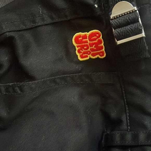 Mens Cargo black pants , Only worn Once, Adjustable waist band - Picture 3 of 4